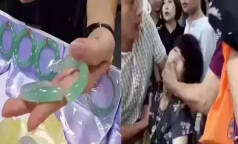 直播摔3000万翡翠手镯,女子摔碎手镯值90万老板报警后续