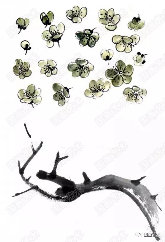 转画教学,中国画零基础入门画梅花