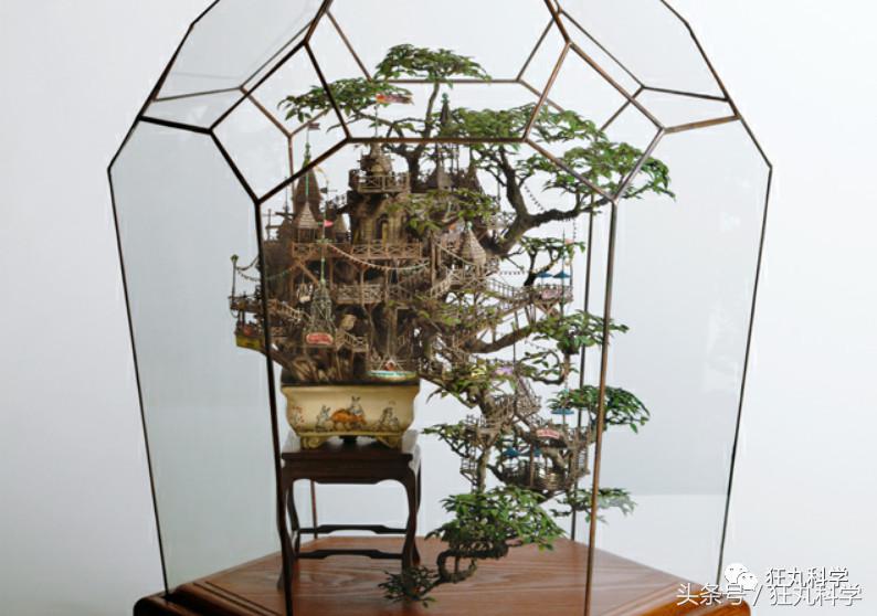 你的花盆只能用来种植物，而这位大神却种出了宫崎骏动画般的世界