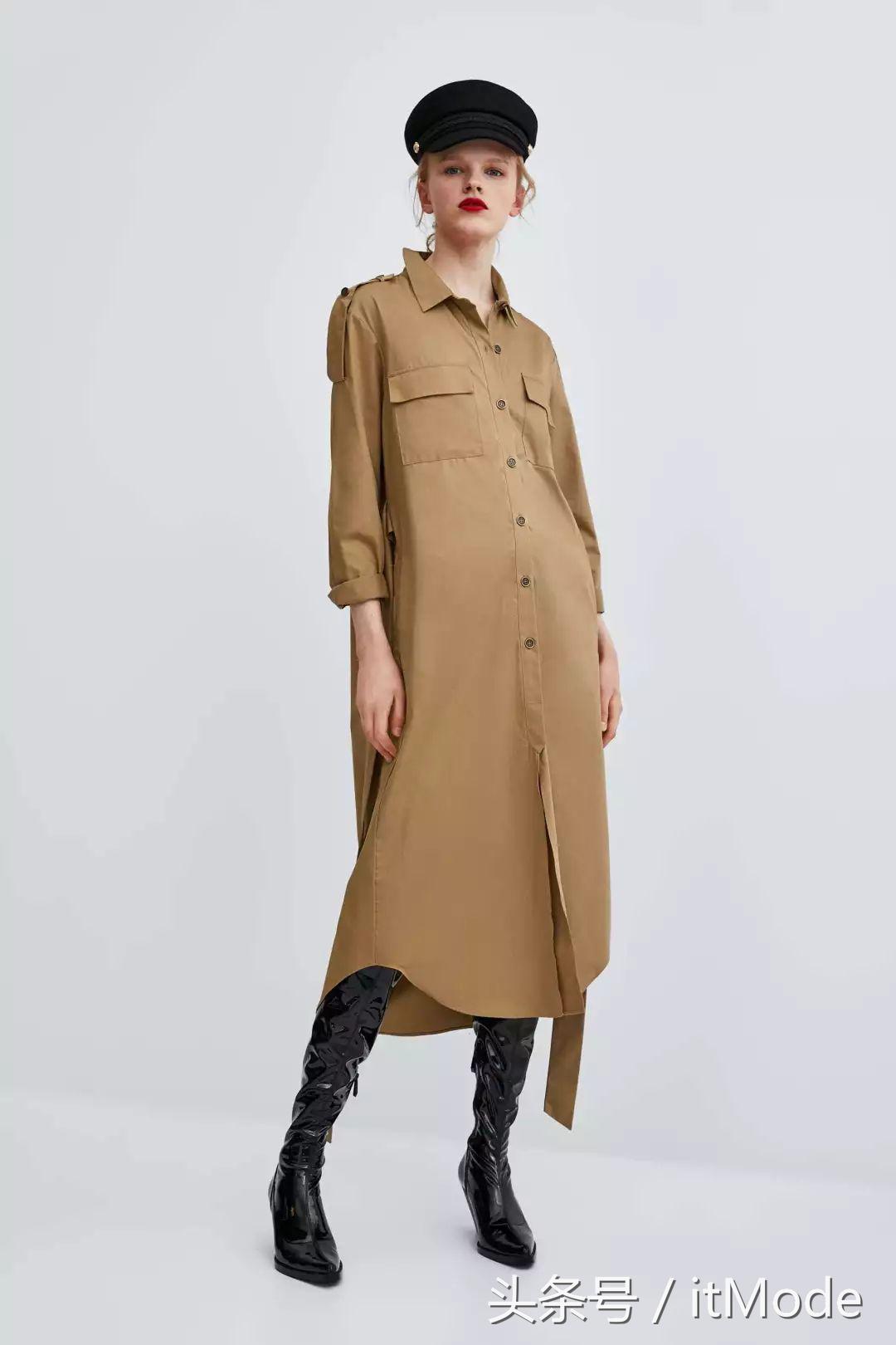 zara穿搭2021早秋黑裙,zara的新品太好看了吧