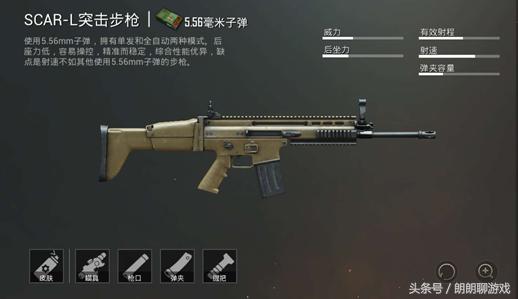 刺激战场556步枪排名,刺激战场十大经典枪械排名