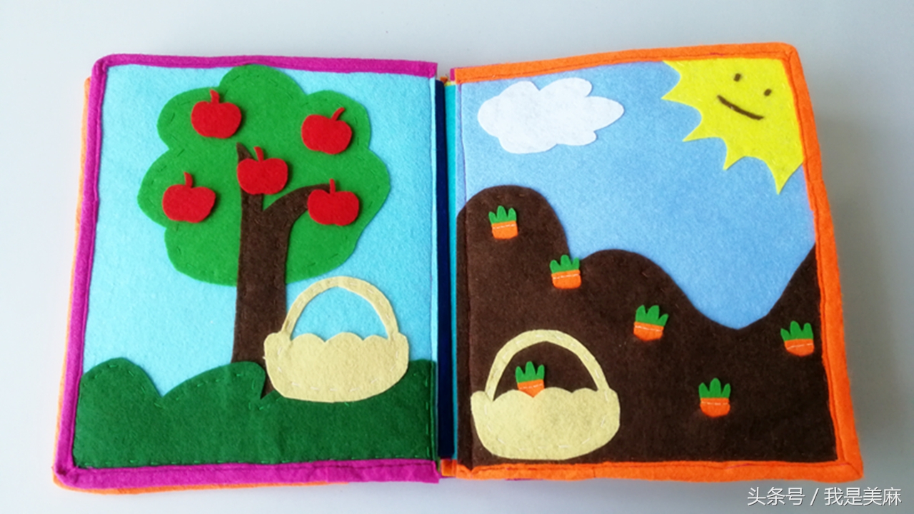 婴儿布书制作0-1岁早教,宝宝的第一本早教布书自制