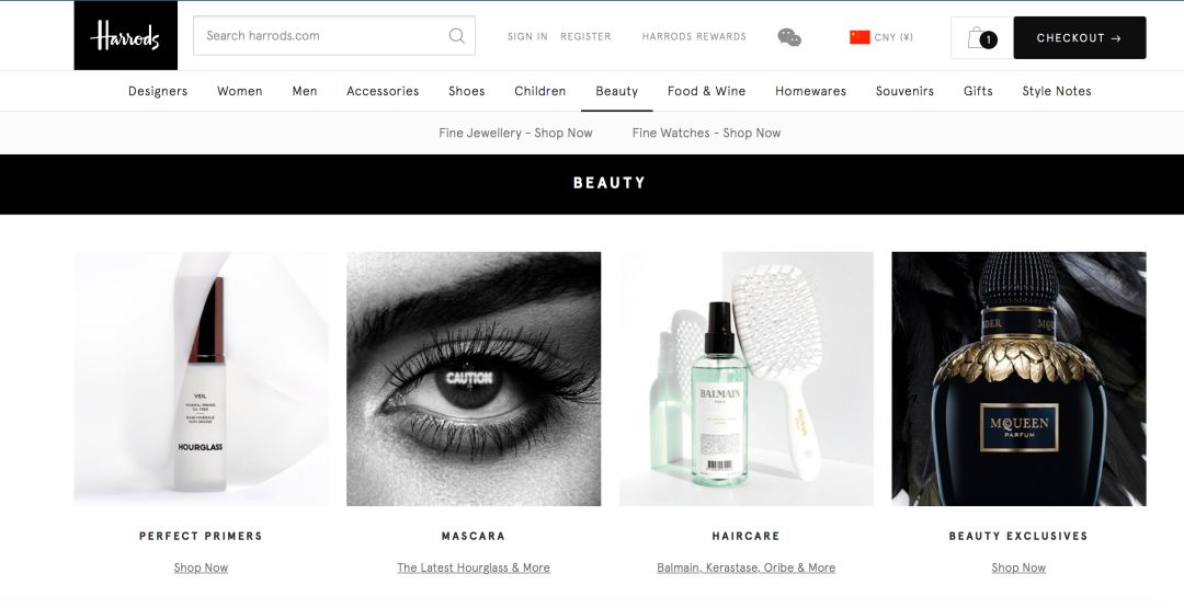 get美妆博主,海外直邮美妆网站