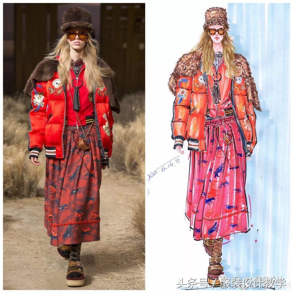 笔尖上的秀场！用一只马克笔带你穿梭各大秀场（成衣vs手绘）