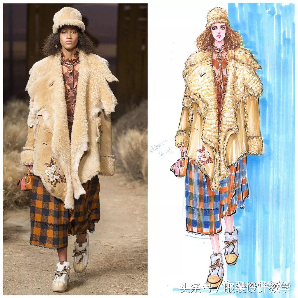 笔尖上的秀场！用一只马克笔带你穿梭各大秀场（成衣vs手绘）