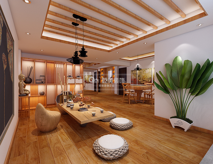 昆明大户型装修，瀚林澜山260㎡装修设计，一户型两效果