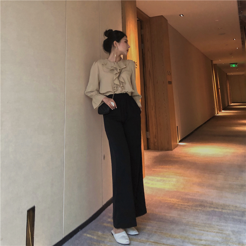 ifashion雪纺长裙,高级感条纹衬衫女装气质收腰显瘦