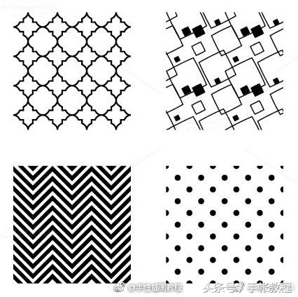 36种几何纹理，涵盖多种图形，好好学一下吧！