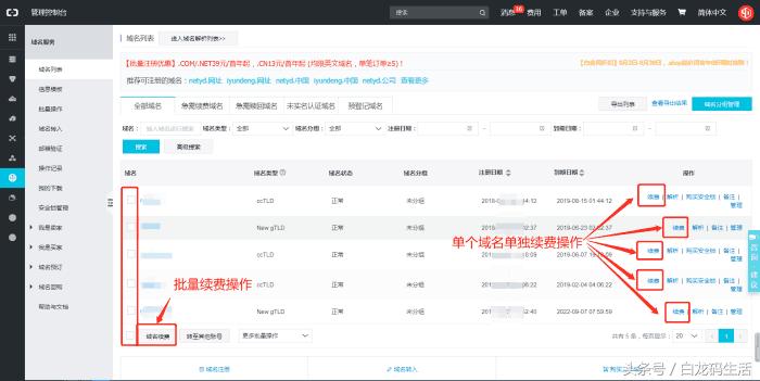 阿里云域名续费怎么能便宜,域名在阿里云如何续费教程