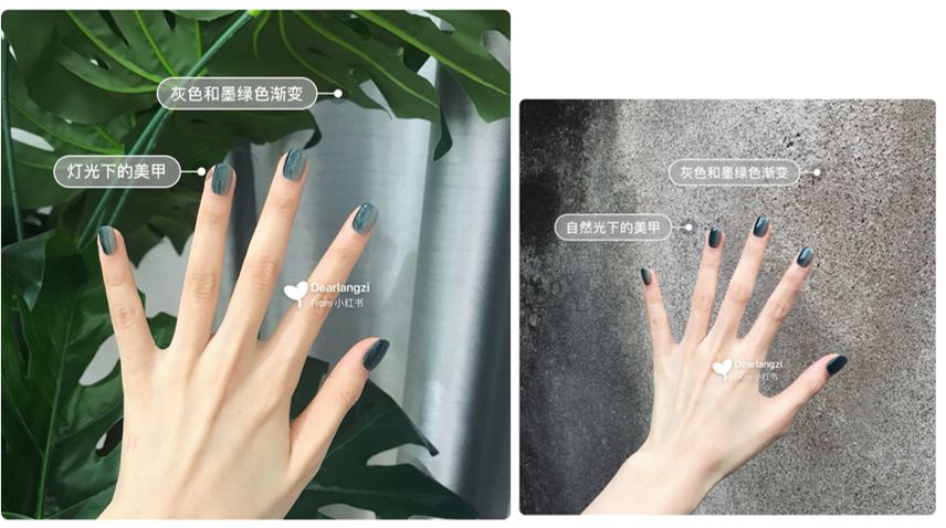 美甲款式图片ins中长款裸色系渐变,好看的美甲ins推荐