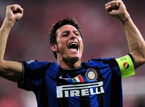 萨内蒂对国米,萨内蒂庆祝国米进欧冠决赛