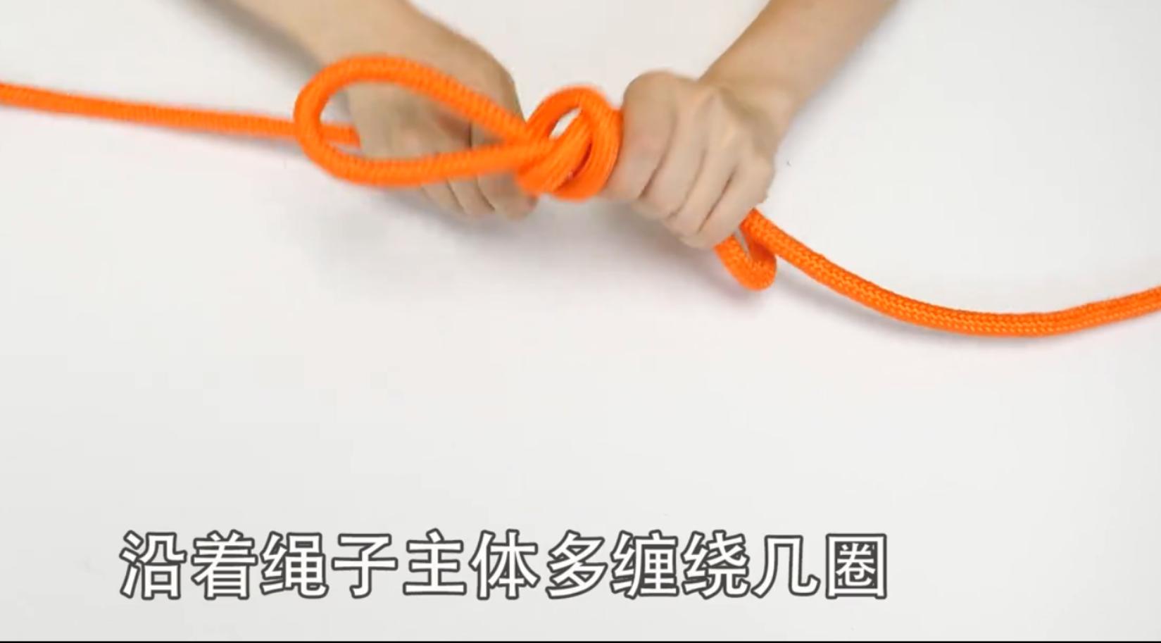 教你10种实用的绳子打结方法,用6根短绳打结成一根长绳需要30秒