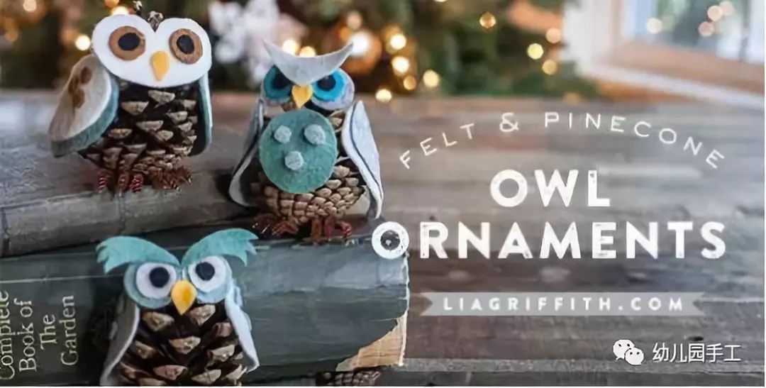 用松塔做的创意吊饰,松塔加树枝创意手工吊饰