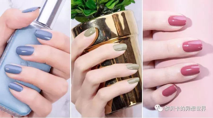 夏天指甲油2022年新款显白带钻,指甲油2022年流行网红夏天显白