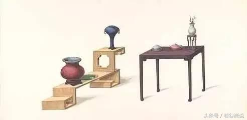 古典明清家具黑白手绘图,明清家具的对比图手绘