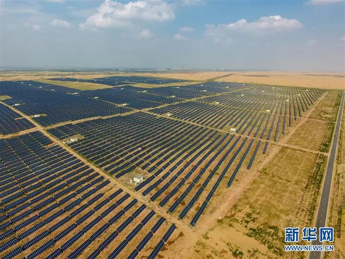 天空之眼瞰库布其沙漠