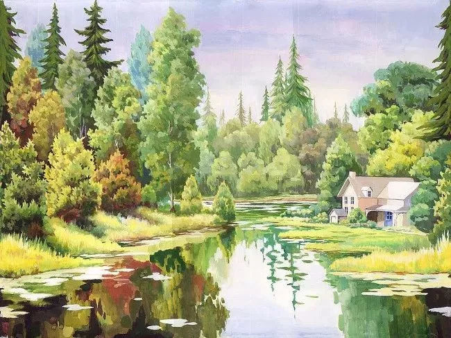 油画丙烯水粉水彩区别,油画丙烯水彩水粉画的区别