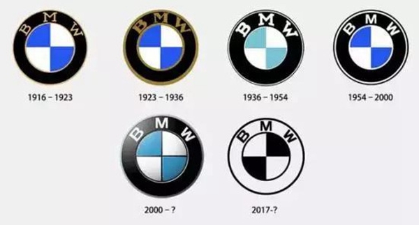 宝马标换黑标,宝马换过的车标
