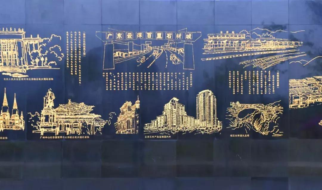 云浮石材400多年的历史,石材背景墙的历史