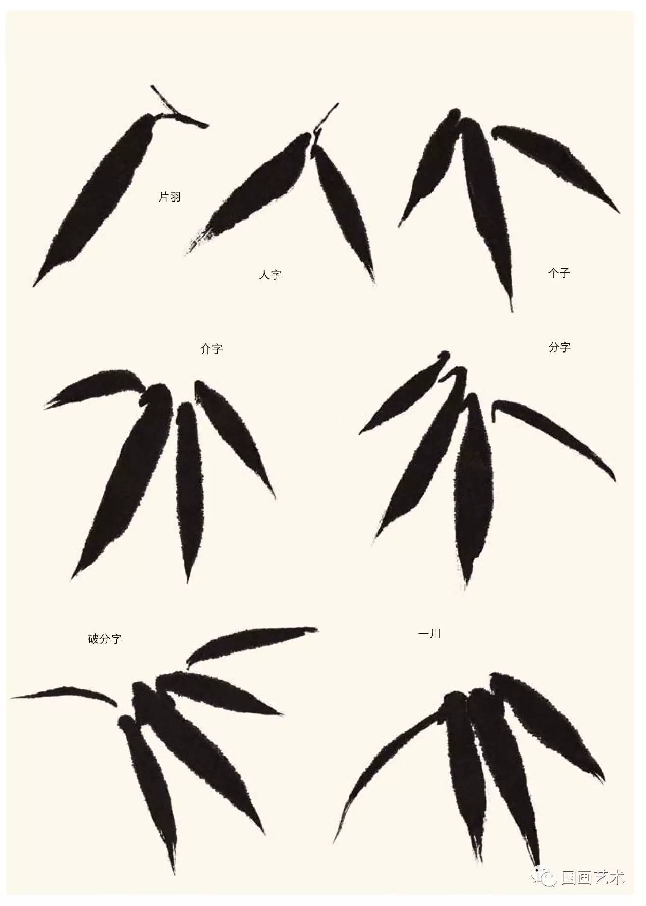 画竹的最好画法,毛笔画竹的简单画法