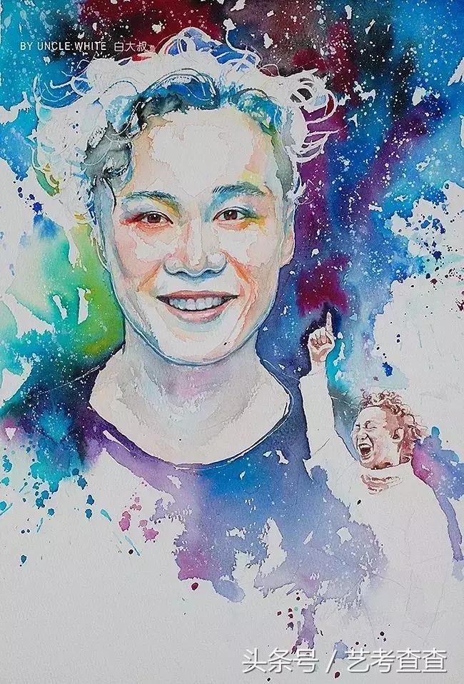 非常简单的水彩人物画法,简单的水彩小插画