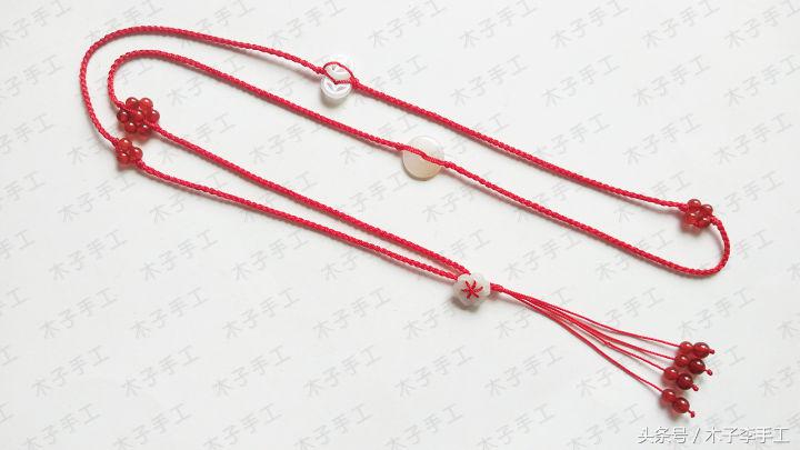 本命年红绳项链推荐,红绳腰链简单款