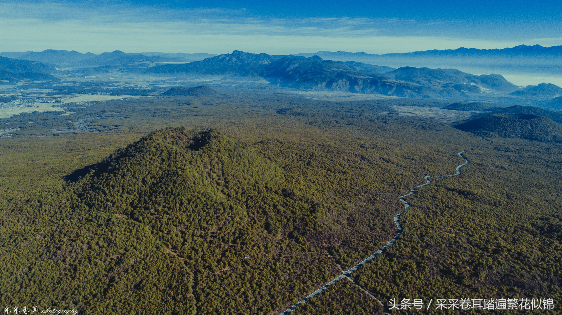 空山环葱郁日影幻太极神奇的大小空山之旅