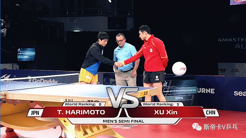 许昕的直板横打,许昕直板和削球