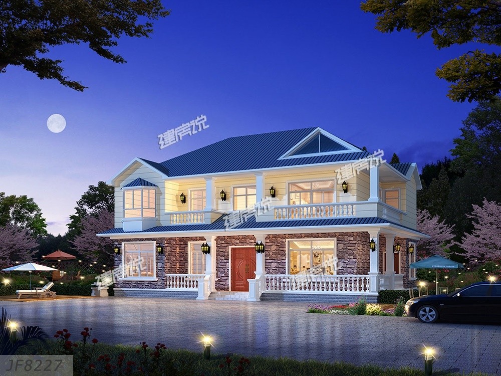 20万最新款二层别墅效果图,2020款二层别墅20万