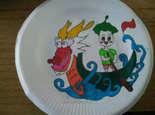 白纸盘手工制作图片大全创意,幼儿园手工作品十二生肖纸盘