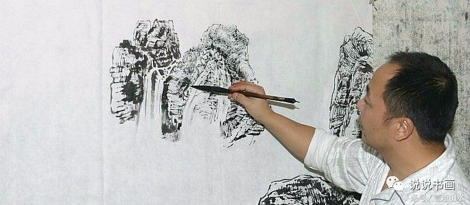 完整山水画绘画过程,各种山水画的基本画法