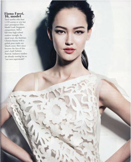 chanel国际化超模,chanel御用模特fiona