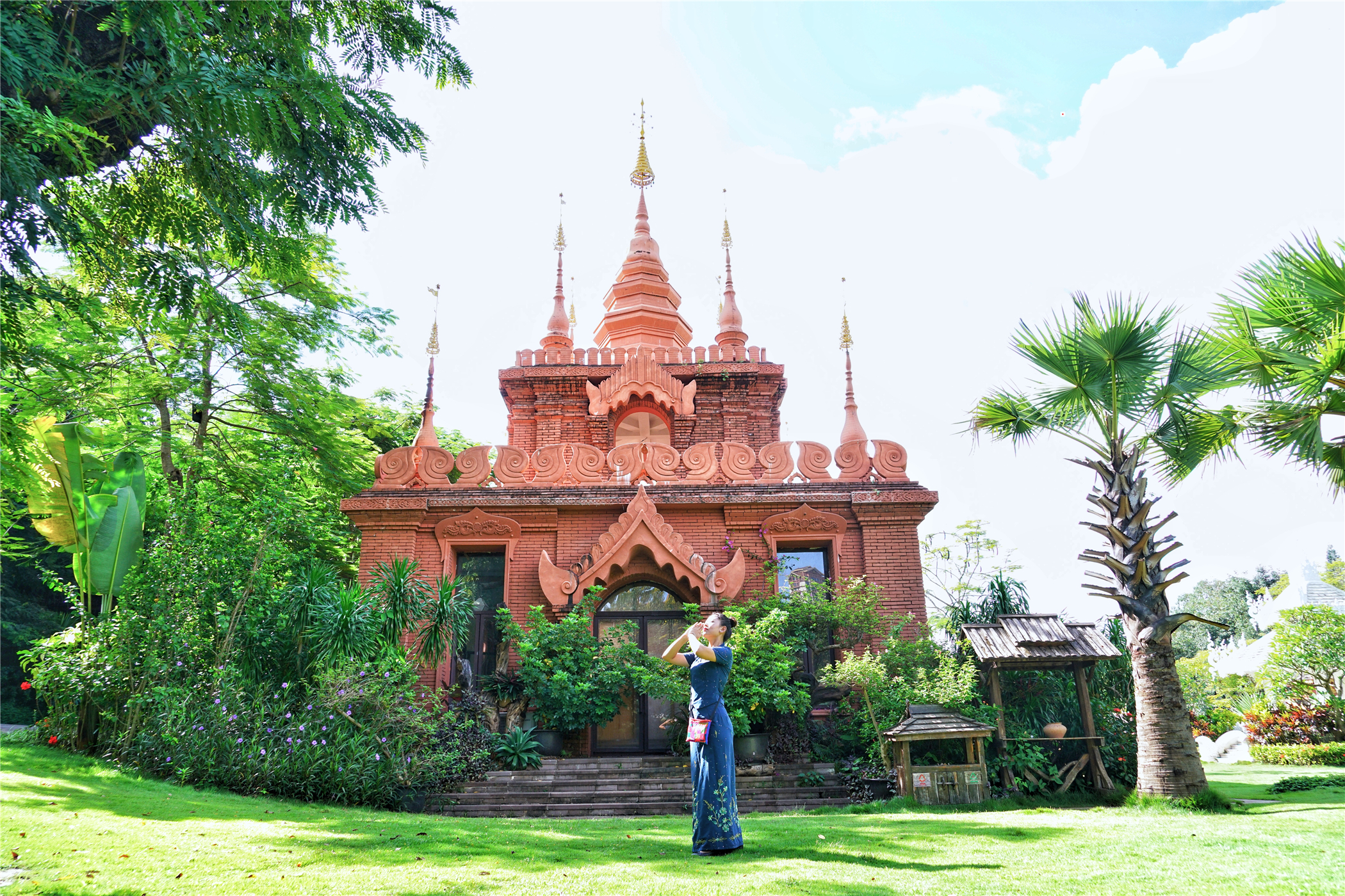 西双版纳曼听御花园景区,西双版纳美丽的曼听御花园