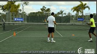 网球小场地对打练习教学方法,网球小场练习发球技巧