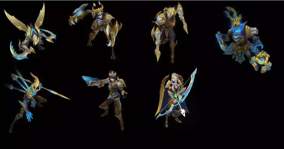 lol冠军皮肤全系列展示,lol各赛季冠军皮肤特效展示