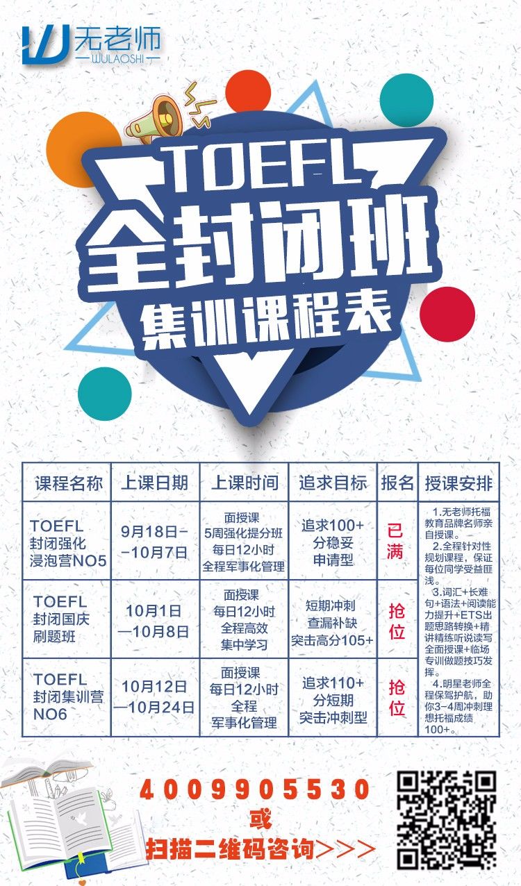 托福考试abcd考场有区别吗,托福全国考点一览表