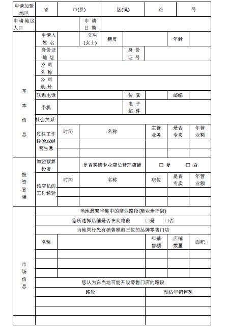 连锁经营管理条例二十条,连锁加盟的管理标准