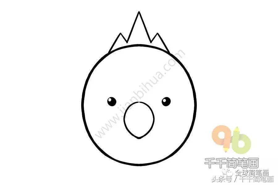 画画教学简笔画圆形的动物,圆形动物小乌龟简笔画
