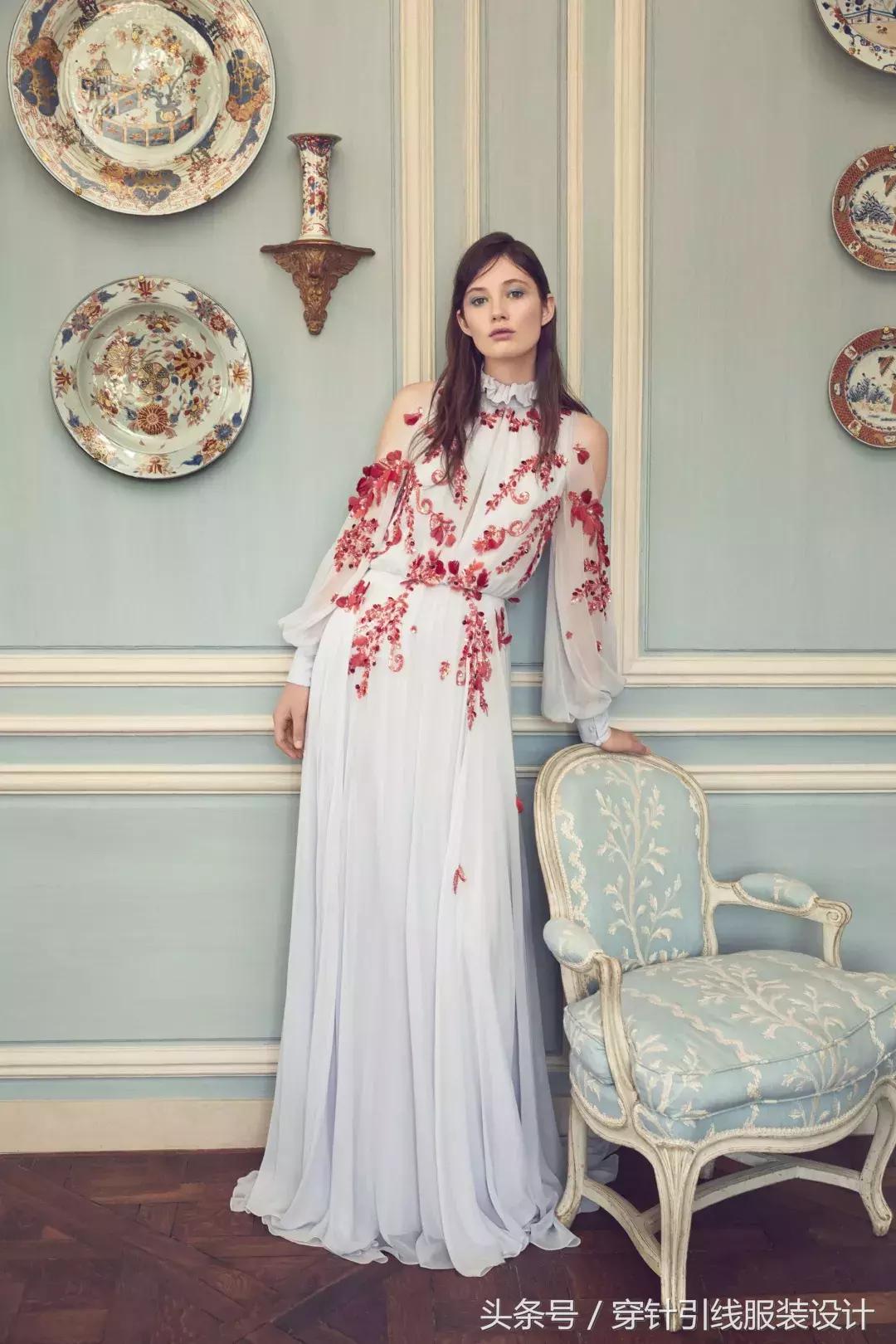 华美礼服｜MoniqueLhuillier细写法国乡村的诗意光景