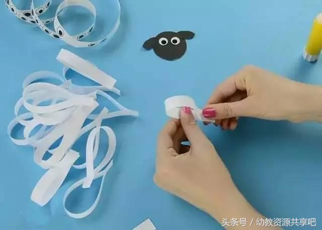 用彩色纸条制作手工卡纸,超简单卡纸手工特别好看