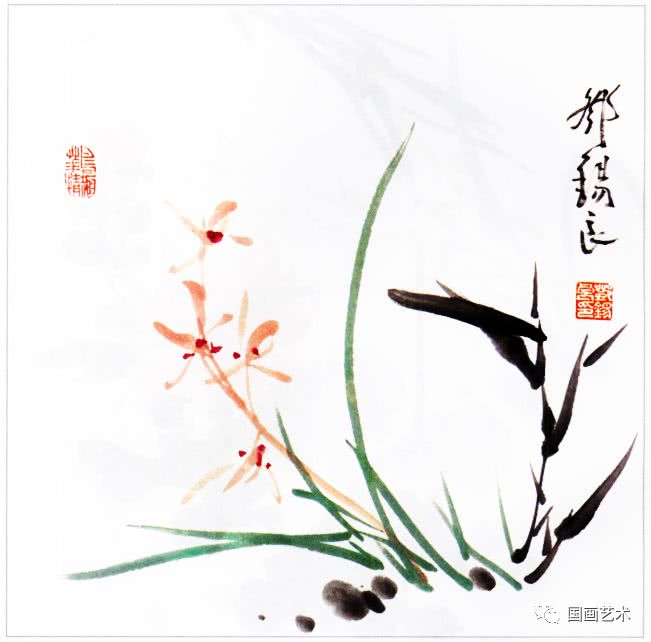 国画兰花的花头的画法,国画兰花画法小视频
