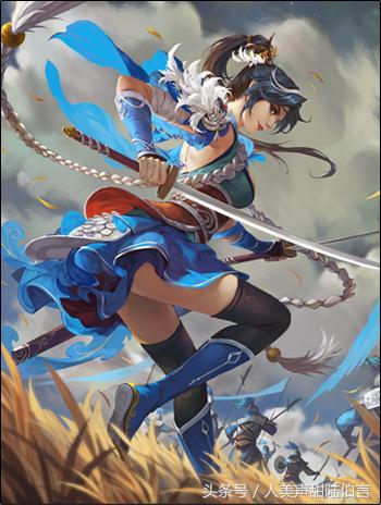 三国杀王异决意巾帼皮肤,汉献帝三国杀插画