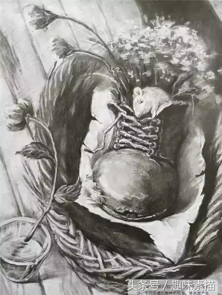 清华美院素描高分卷赏评,清华美院临摹千里江山图