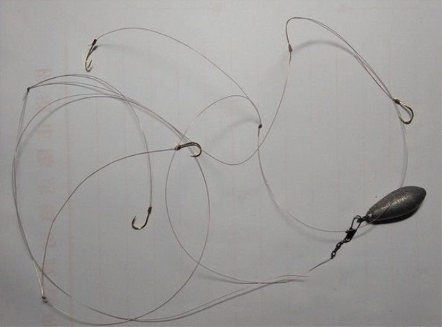 野钓串钩绑钩方法视频教程,取一根80厘米的主线如何绑串钩