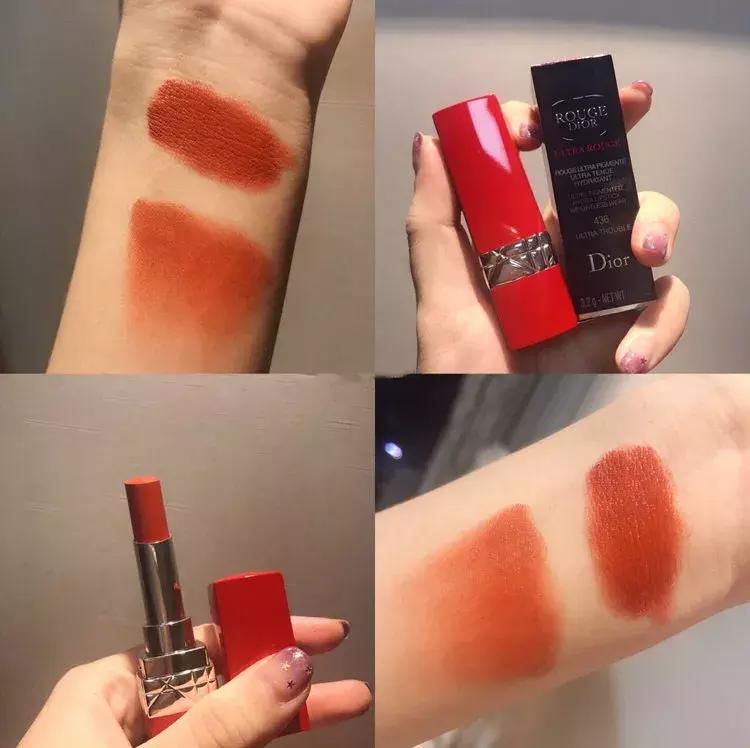 dior红管掉色,dior红管正品对比
