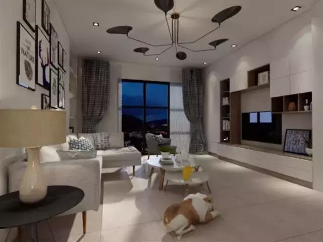 仿古砖全屋贴瓷砖效果图,客厅仿古砖与木纹砖哪一种好