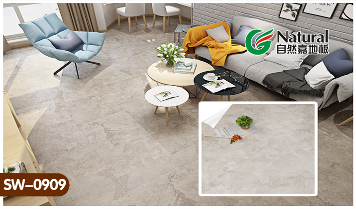 火爆！一撕即贴的大理石地板店铺家居旧地面翻新神器自粘PVC地板