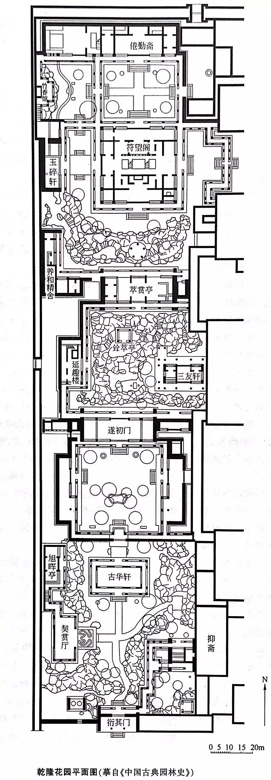 南北方园林设计图,苏式园林平面图