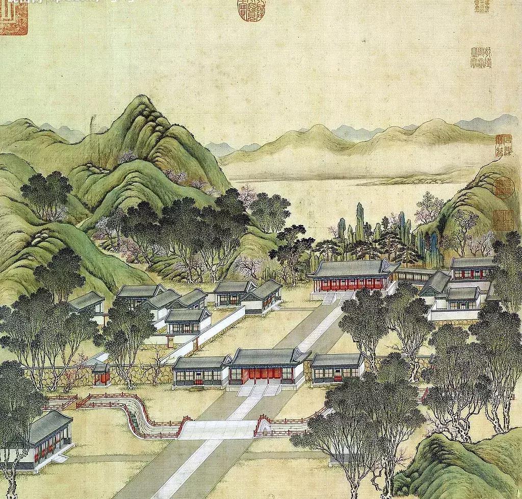 国外经典园林平面图,明清园林平面