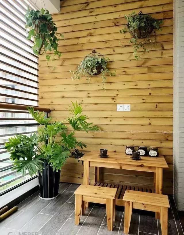 花园洋房阳台设计,阳台打造成小花园